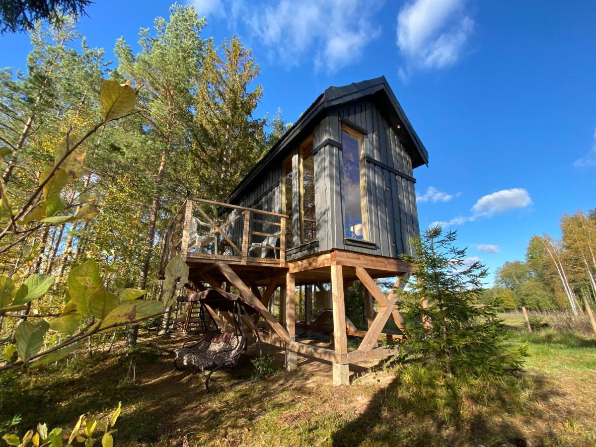 Viking House In The Tree! Jacuzzi, Sauna,Apkure! Lici  Екстер'єр фото
